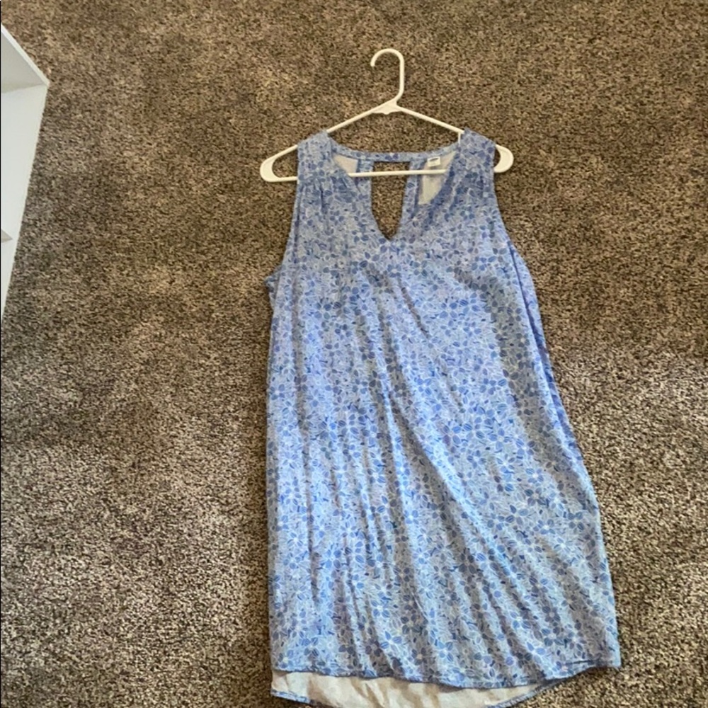 Blue floral dress